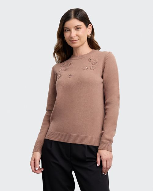 Chompa Mujer Chelsea Marron Cocoa