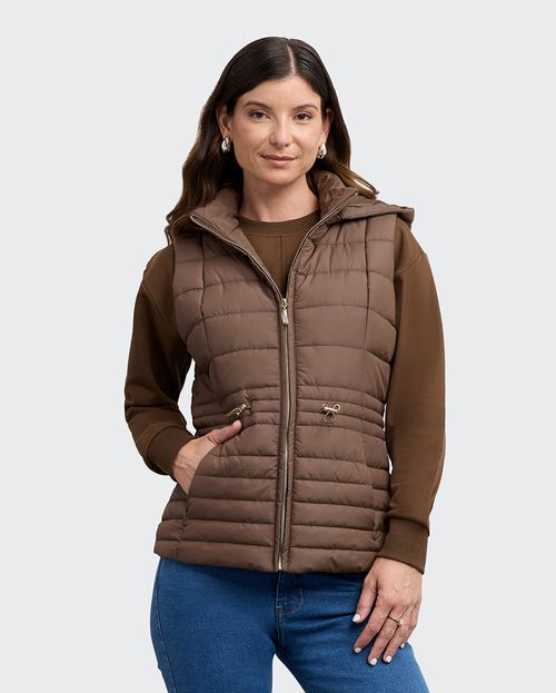 Chaleco Mujer Paola Marron Chocolate