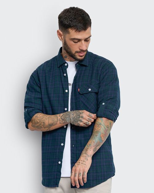 Camisa Hombre Thomas Azul Real