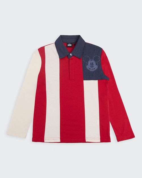 Polo Cuello Camisa Niño Harry Rojo Fuerte