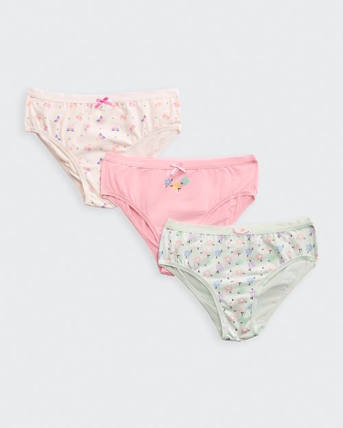 Trusa Tripack Niña Lena Verde Pastel / Rosado / Coco