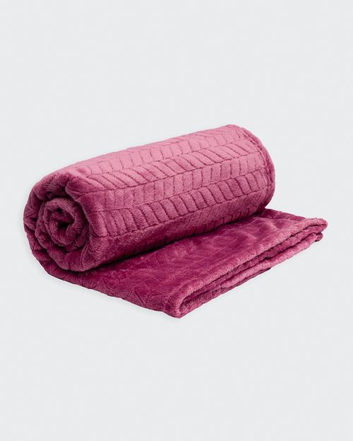 Manta Unisex Airam Malva Deco