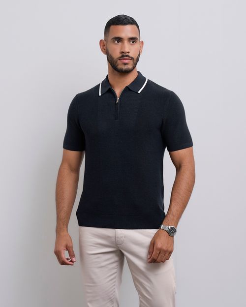 Polo Cuello Camisa Hombre Bryan Azul Dutty