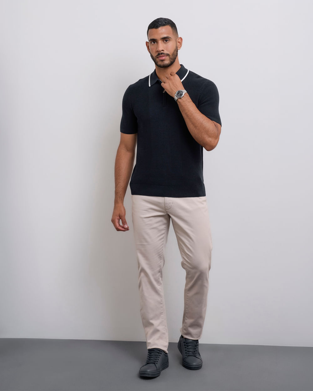 Polo-Cuello-Camisa-Hombre-Bryan-Azul-Dutty-M
