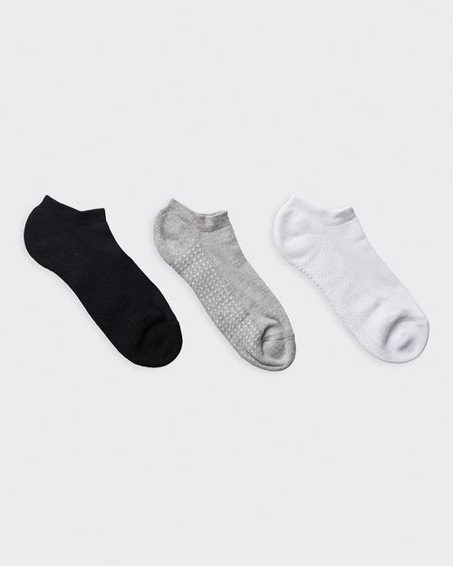 Calcetines Pack x 3 Mujer Mitzy Negro/Blanco/Gris