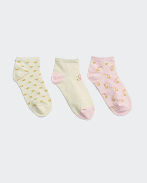 Calcetines Pack x 3 Niña Nini Coco/Rosa/Coco