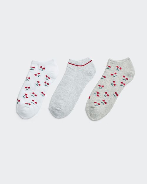 Calcetines Pack x 3 Mujer Emily Coco/Melange/Melange Claro