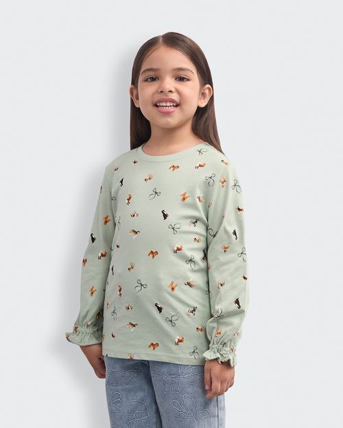 Polo Niña Mariamanda Verde Lili