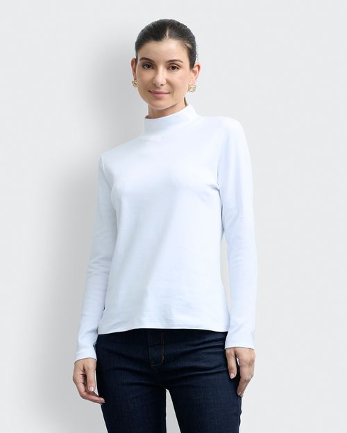Polo Mujer Isabela Blanco Optico