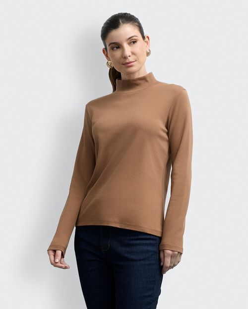Polo Mujer Isabela Marron Bellota