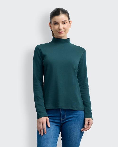 Polo Mujer Isabela Verde Botella