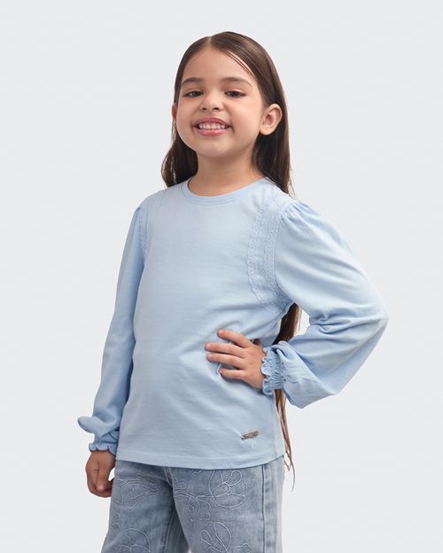 Polo Niña Helena Celeste