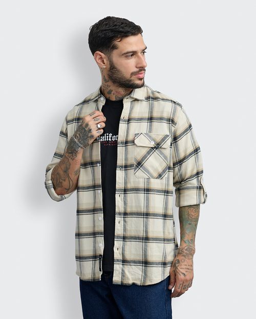Camisa Hombre Thomas Beige Arena