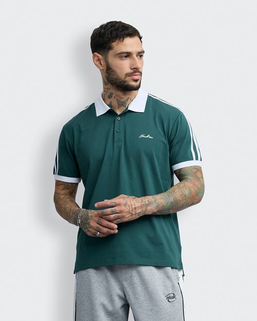 Polo Cuello Camisa Hombre Dasso Verde Esmeralda