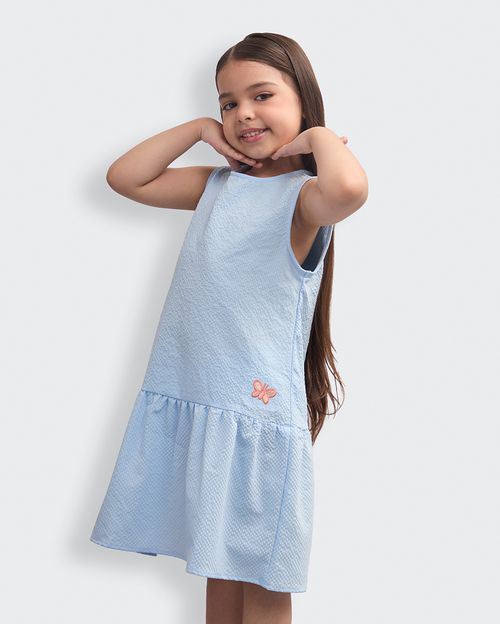 Vestido Niña Viviana Celeste