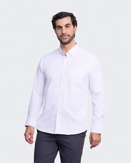 Camisa Hombre Piedro Blanco Optico