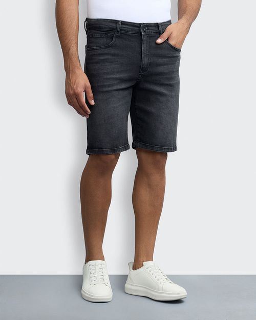 Bermuda Denim Hombre Konnor Stone Black