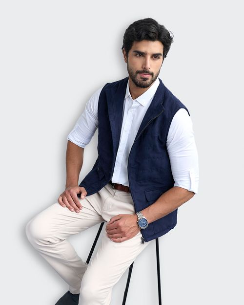 Chaleco Hombre Josep Azul Dutty