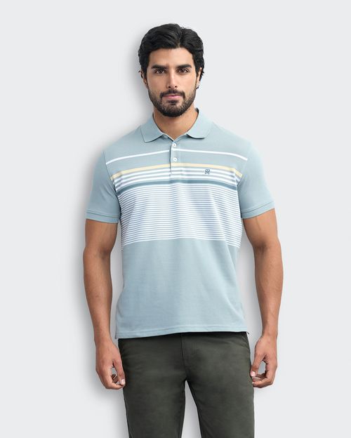 Polo Cuello Camisa Hombre Saylor Verde Slate
