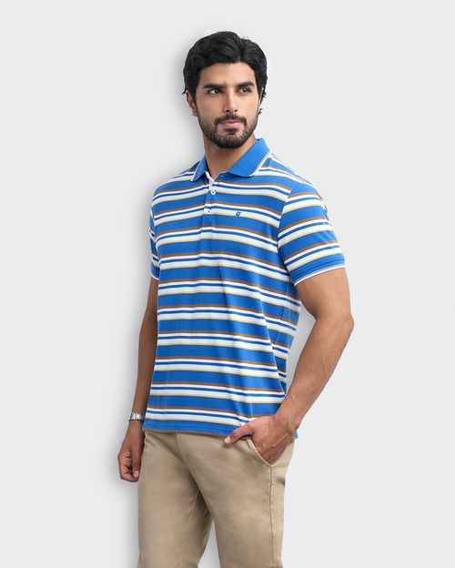 Polo Cuello Camisa Hombre Saylor Azulino Sea