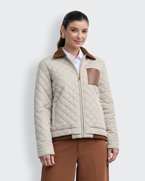 Casaca Mujer Amonet Crema Pastel