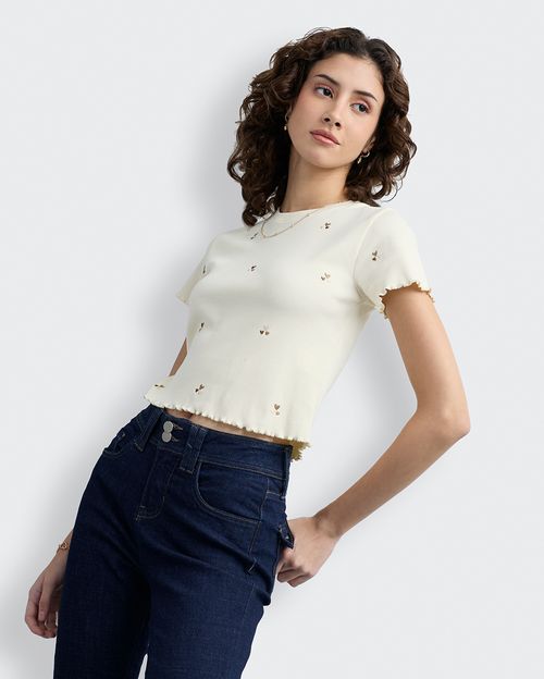 Polo Mujer Kate Crema Pastel