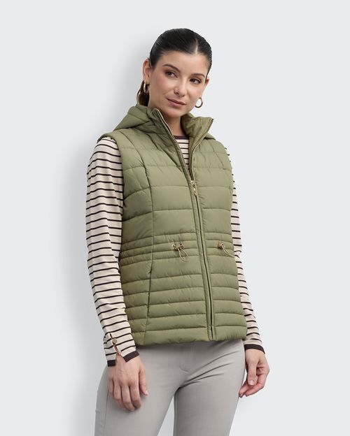 Chaleco Mujer Paola Verde Aloe