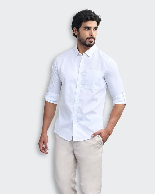 Camisa Hombre Leonardo Blanco Optico