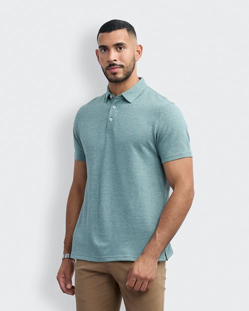 Polo Cuello Camisa Hombre Gael Turquesa Slate
