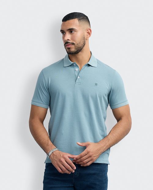 Polo Cuello Camisa Hombre Samuel Turquesa Slate