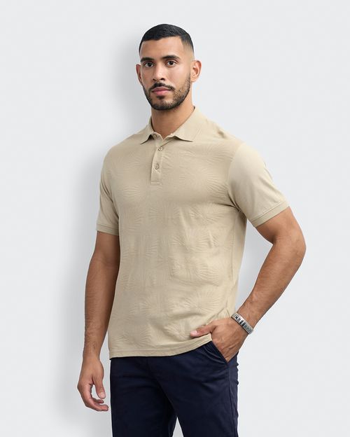 Polo Cuello Camisa Hombre Paul Beige Safari