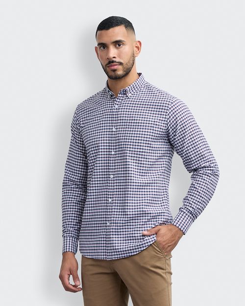 Camisa Hombre Piedro Azul Dutty