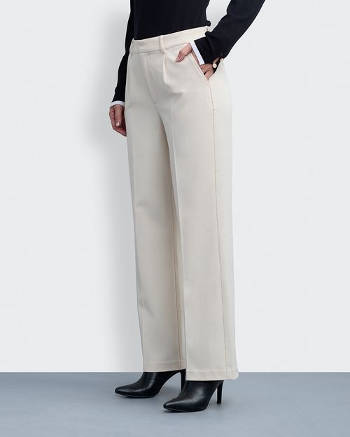 Pantalón Mujer Neith Crema Pastel