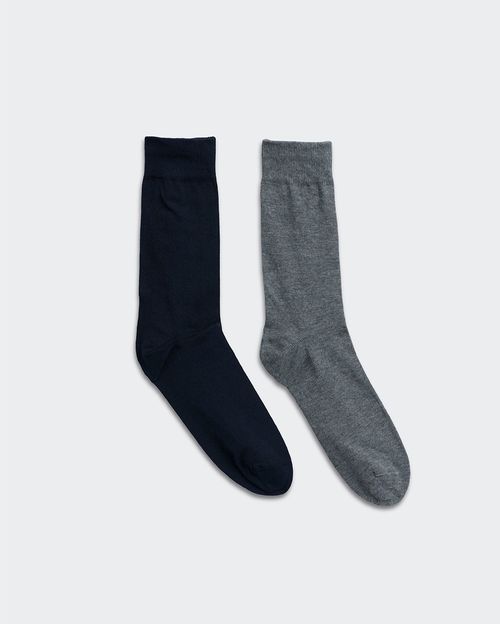 Calcetines Pack x 2 Hombre Marloni Azul/Melange