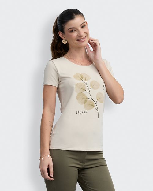 Polo Mujer Romina Beige Crema