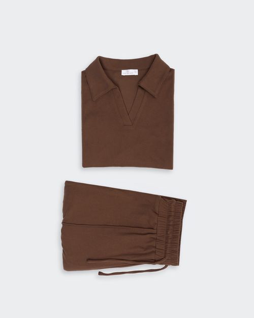Set Pijama 2 Piezas Mujer Chiara Marron