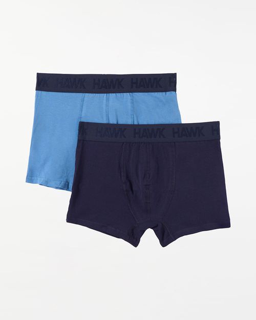 Boxer Pack x 2 Hombre Rocco Azul Claro/Azul