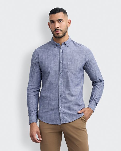 Camisa Hombre Paolo Azul Imperial