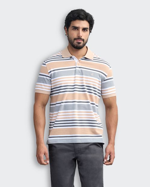 Polo Cuello Camisa Hombre Saylor Beige Natural