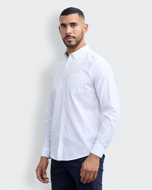 Camisa Hombre Piedro Blanco Optico