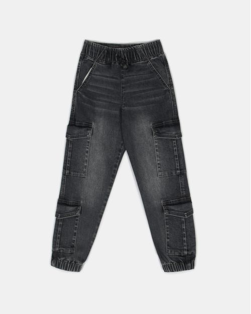 Jogger Niño Jeff Black Denim