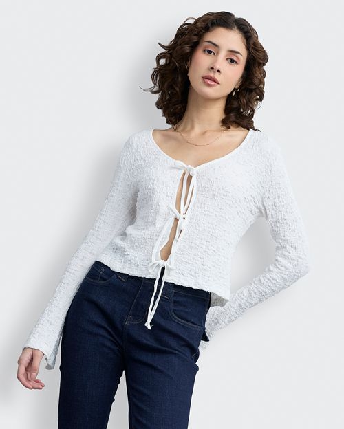Blusa Mujer Aris Crema Pastel