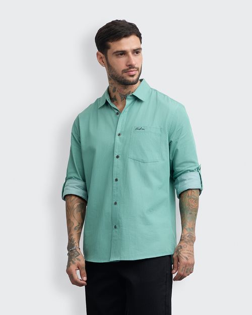 Camisa Hombre Alonso Verde Hoja