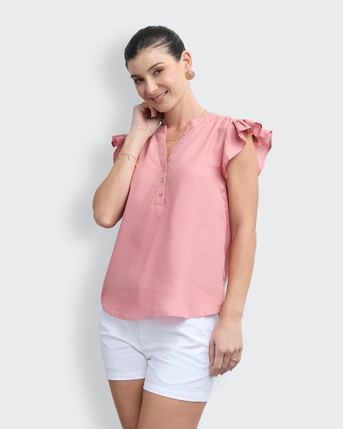 Blusa Mujer Mary Rosa