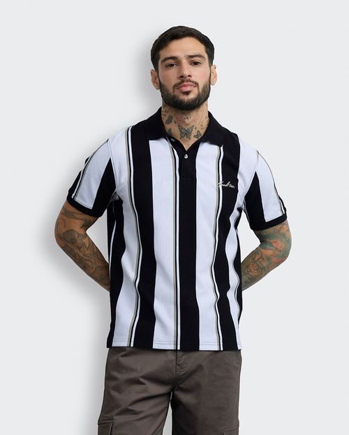Polo Cuello Camisa Hombre Arjona Negro