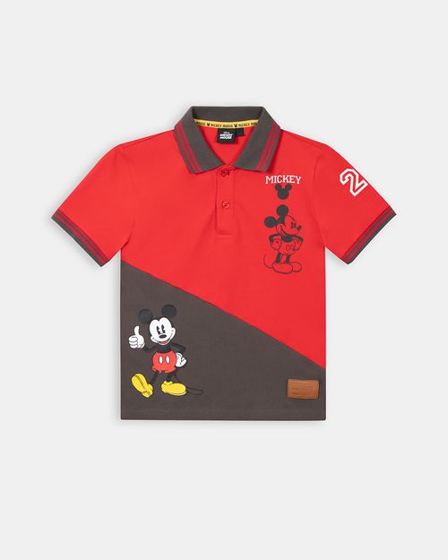 Polo Cuello Camisa Niño Simon Rojo Tomate