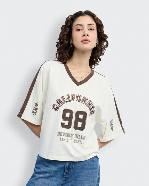 Polo Mujer Ire Crema Pastel