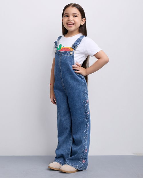 Overol Niña Matilda Medium Wash