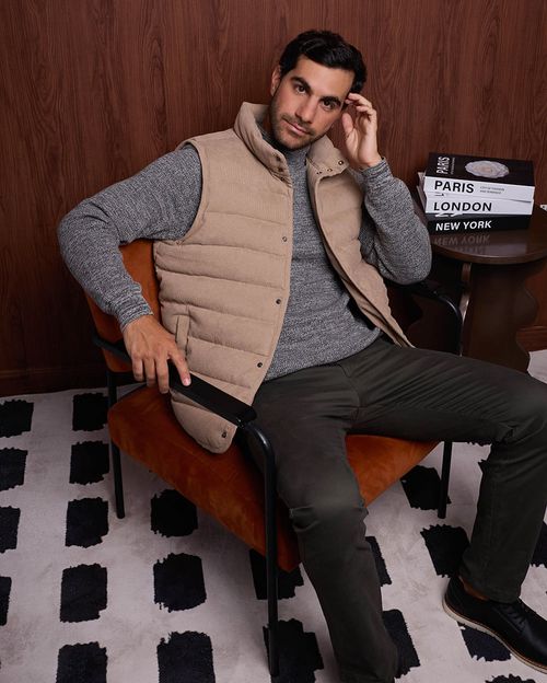 Chaleco Hombre Tonny Beige Natural