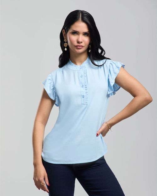 Blusa Mujer Ruth Celeste Claro